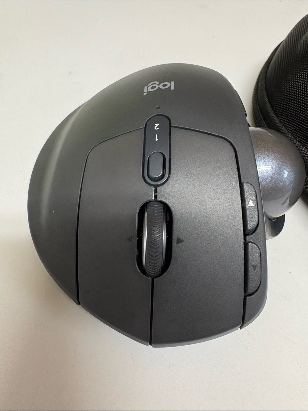 New Logi MX Ergo Wireless Trackball Mouse in Matte Black